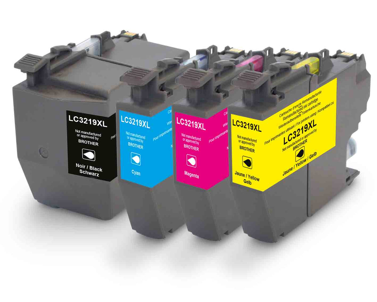 Multipack LC3219XL (Black, Cyan, Magenta, Yellow). Originele inkt-cartridge, refurbished.-Nextsupplies