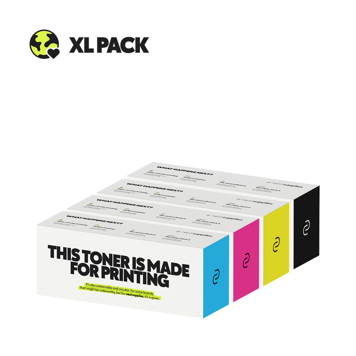 Multipack Canon 046H (Zwart/Cyaan/Magenta/Geel). Originele toners, remanufactured.-Nextsupplies